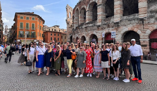 Company excursion to Verona